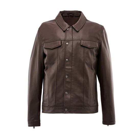 Damien Lambskin Moto Jacket - Men's