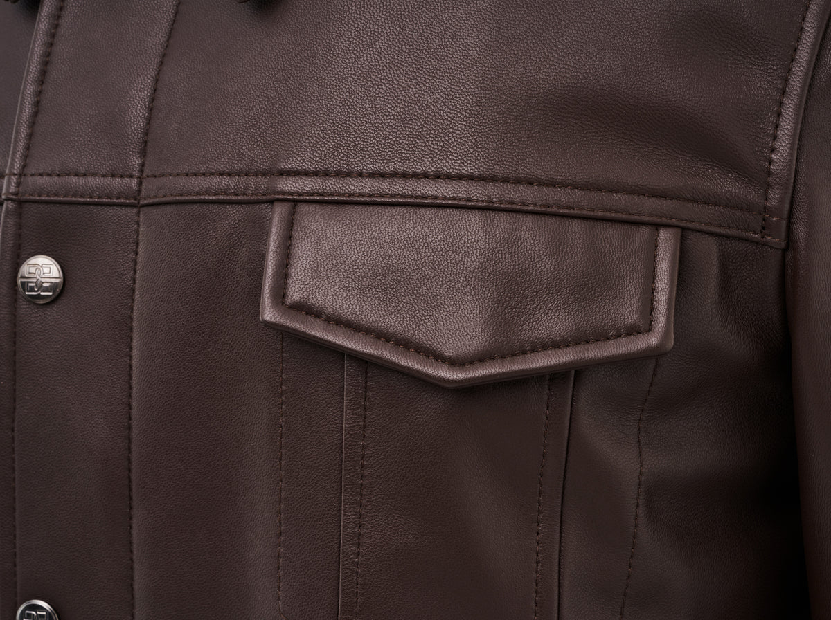 Damien Lambskin Moto Jacket - Men's
