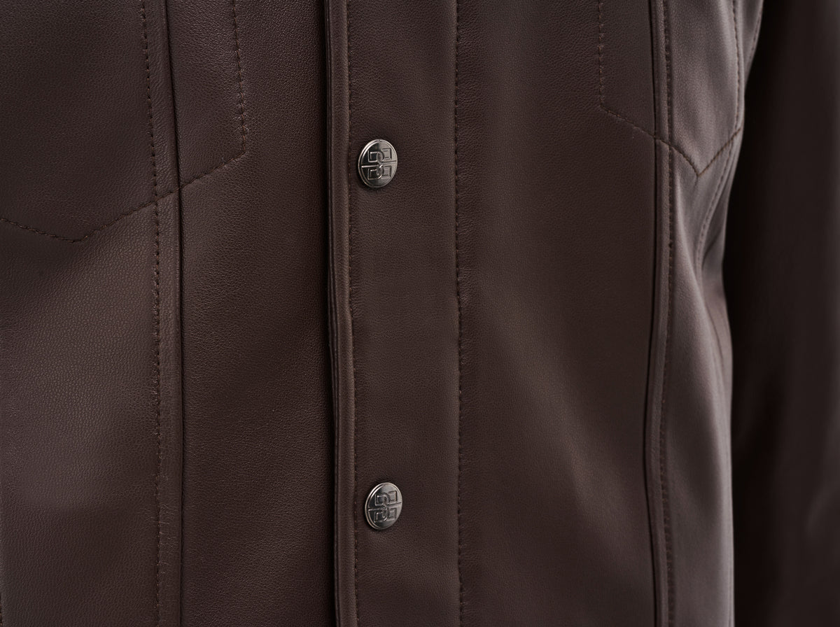 Damien Lambskin Moto Jacket - Men's