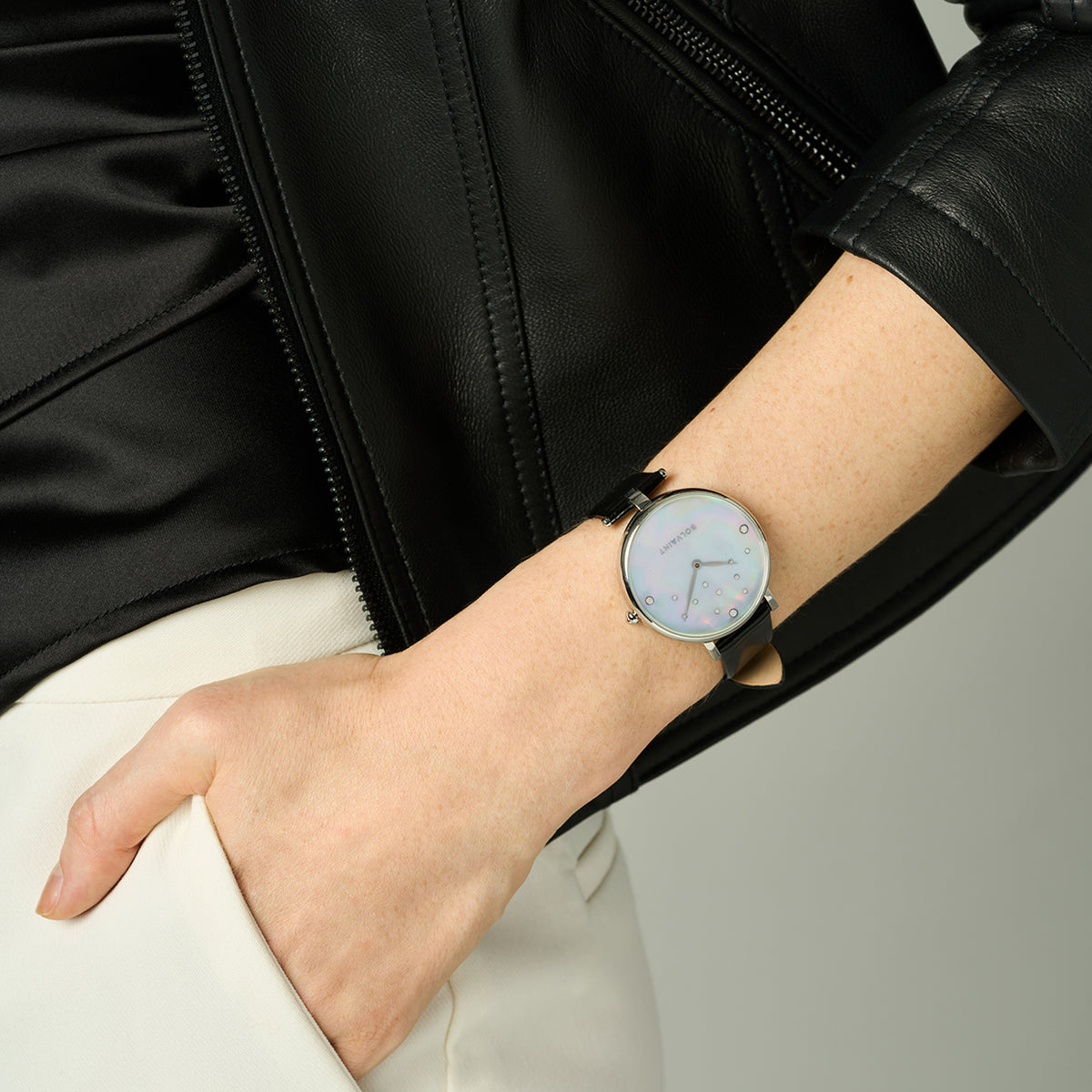 Nu’utea Mother-of-Pearl Ladies’ Watch - Basalt Black