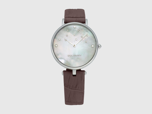 Nu’utea Mother-of-Pearl Ladies’ Watch - Umber Brown