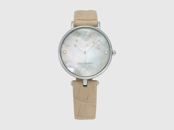 Nu’utea Mother-of-Pearl Ladies’ Watch -  Ivorie Beige