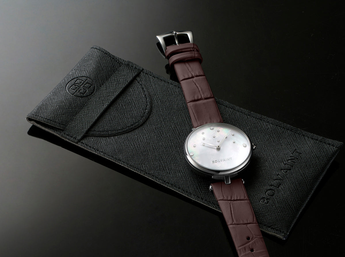 Nu’utea Mother-of-Pearl Ladies’ Watch - Umber Brown