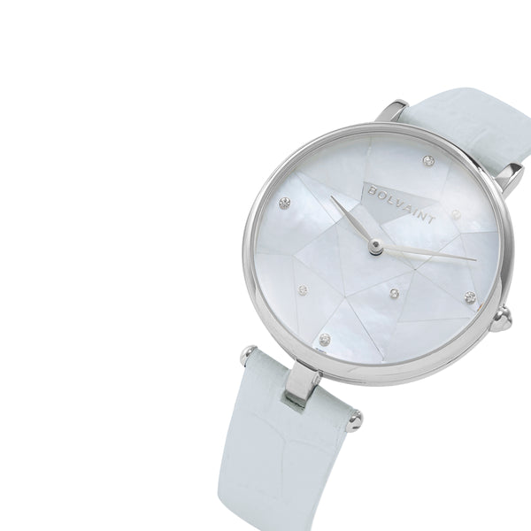 The Vainui Mother-of-Pearl Ladies' Watch - Silver & Apataki Blue