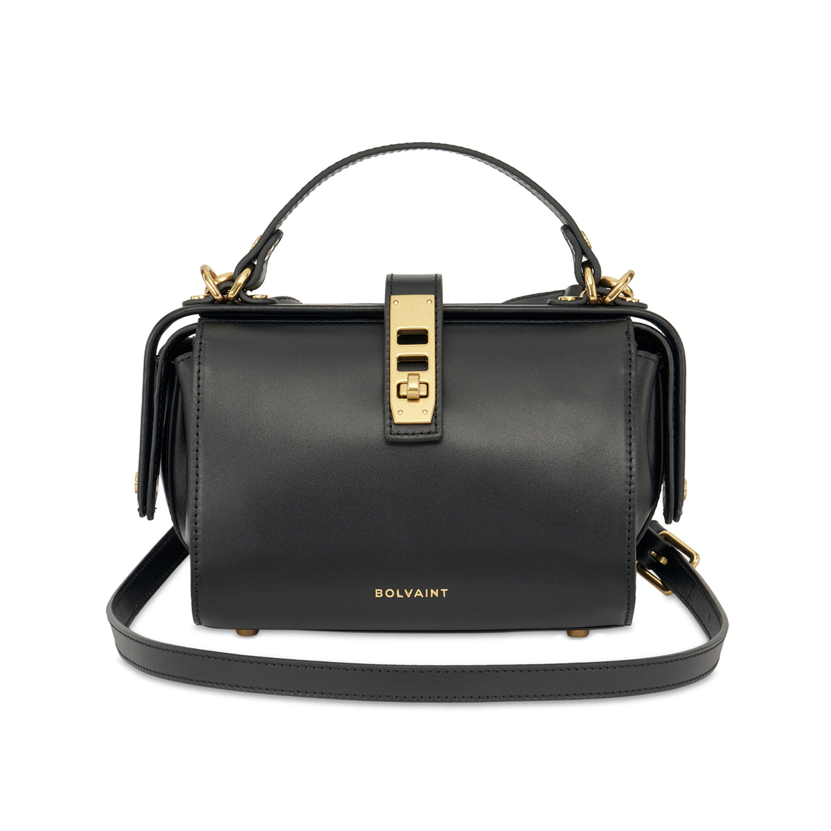 The Eloise Noir Clasped Bag