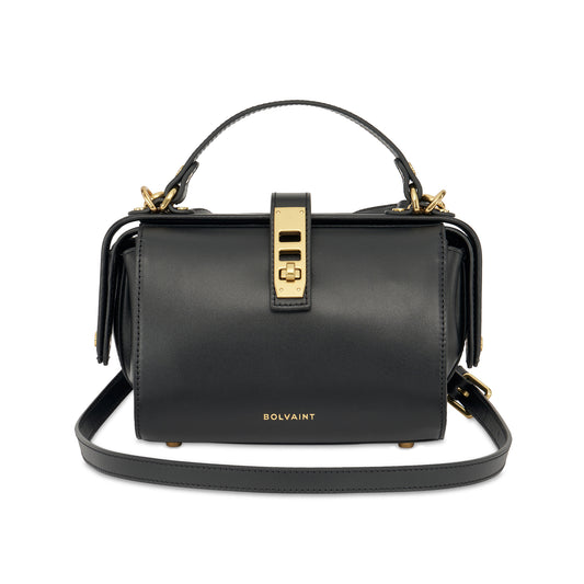 The Eloise Noir Clasped Bag
