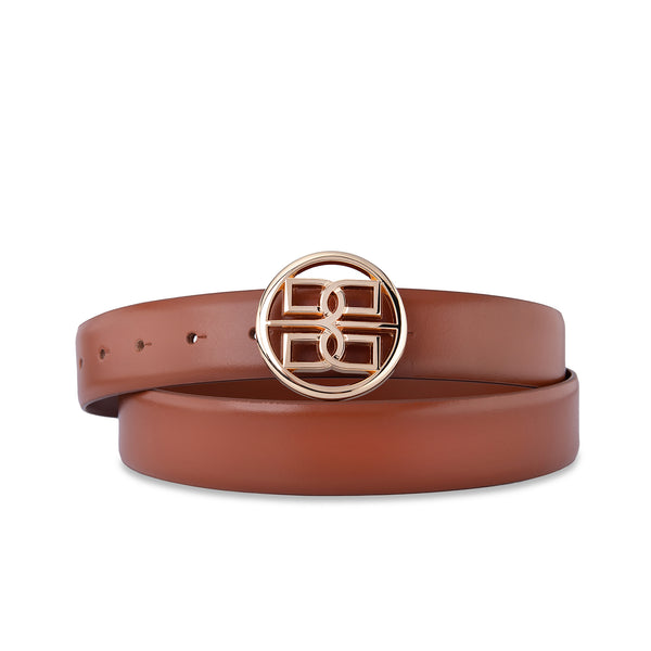 Trésor Women's Leather Belt Brown L