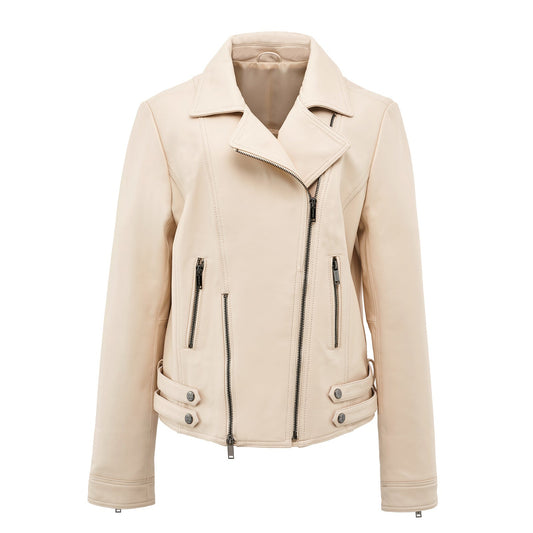 Camille Lambskin Moto Jacket - Women's