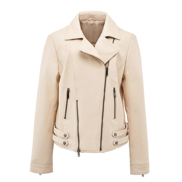 Camille Lambskin Moto Jacket - Women's
