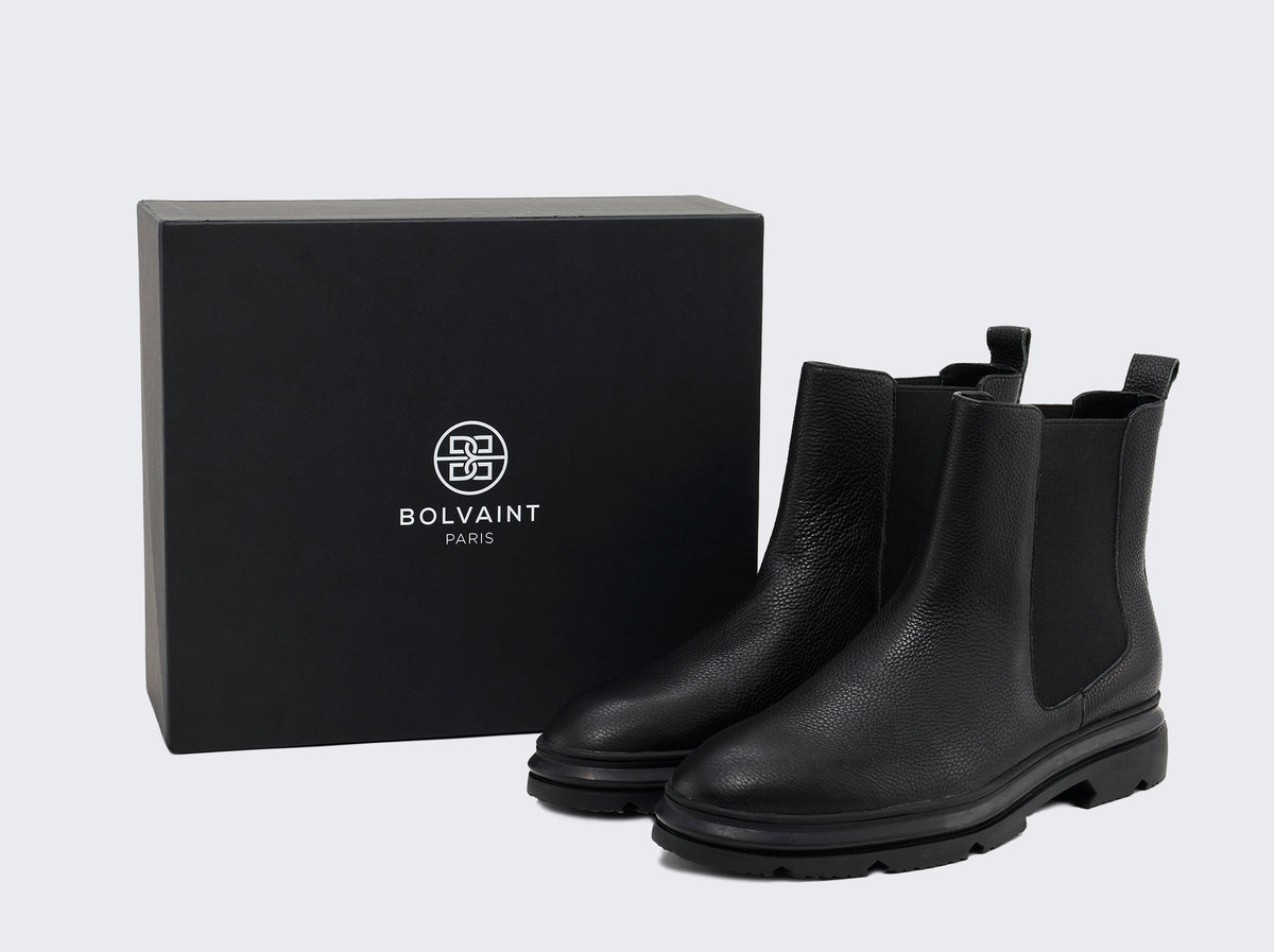 Men Chelsea Boots, Cow Leather