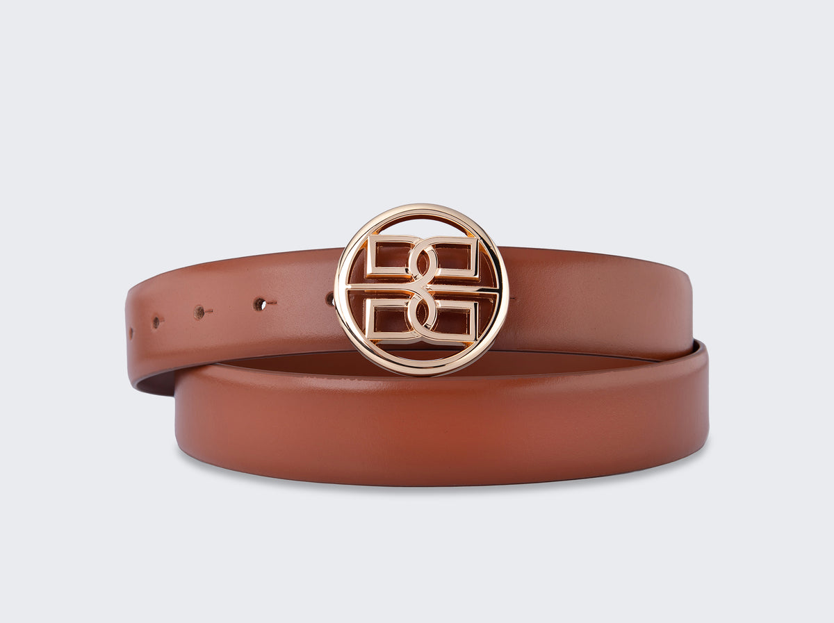 Trésor Women's Leather Belt Brown L