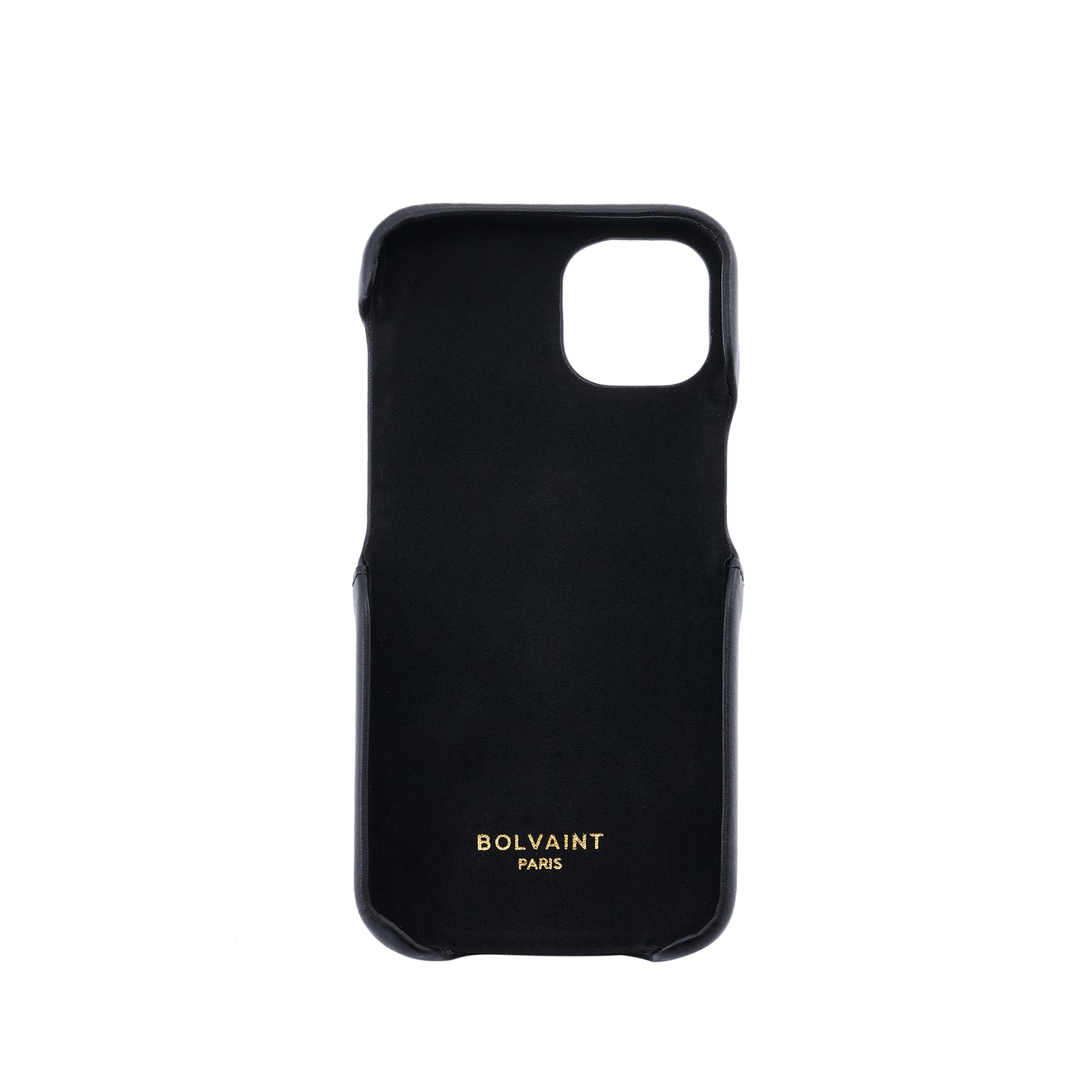 Bolvaint Finley iPhone 13 Case with Pocket in Obsidian Black