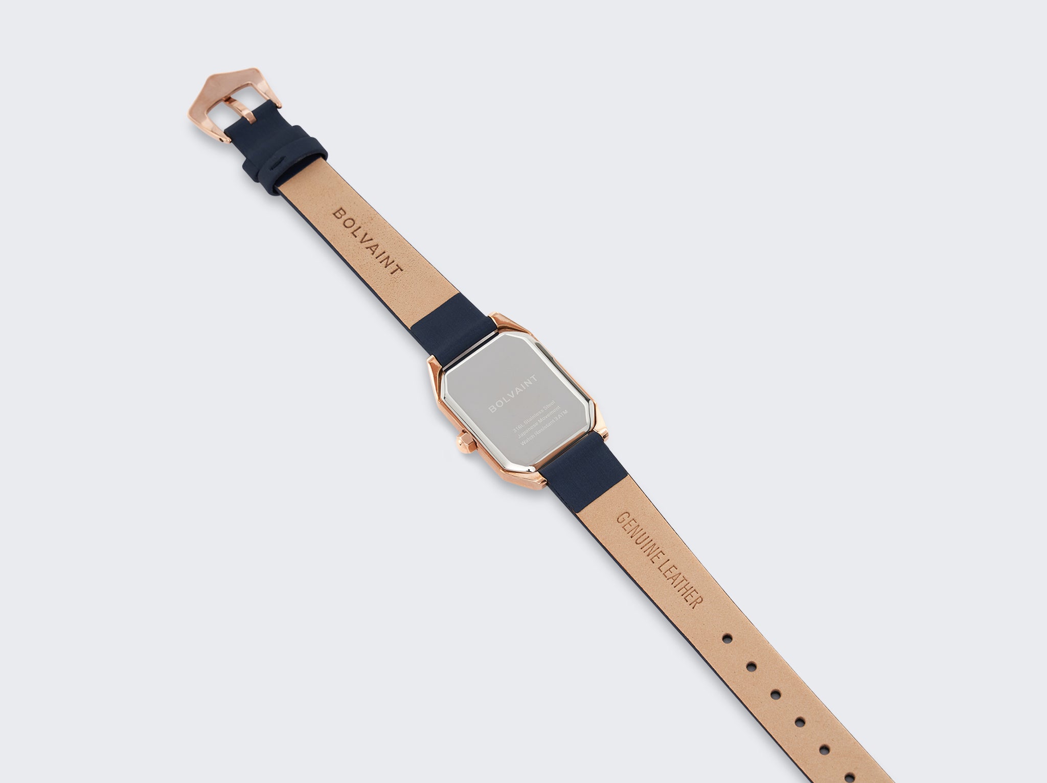The Artemis Mother-of-Pearl Ladies Watch, Rose Gold and Midnight Navy