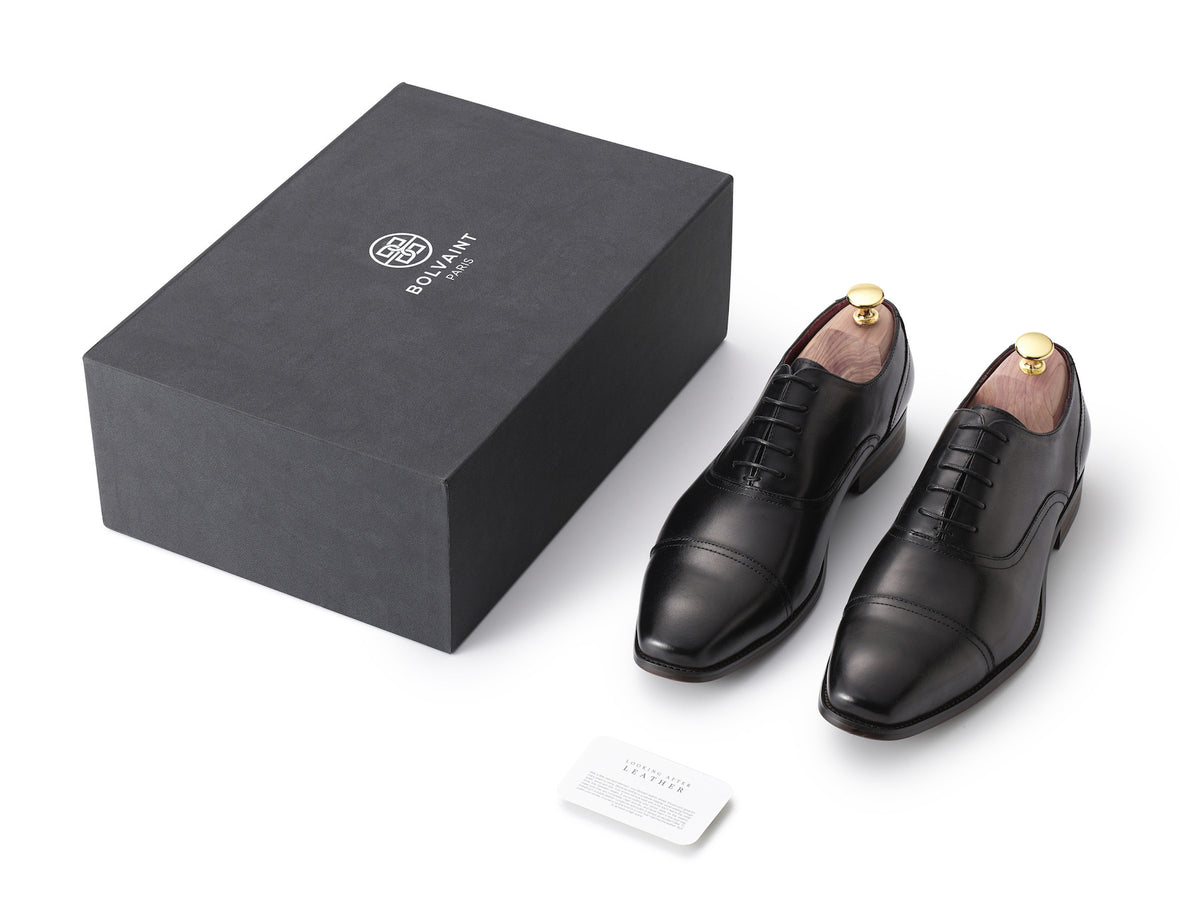 The Verrocchio Dress Shoe in Black Calfskin