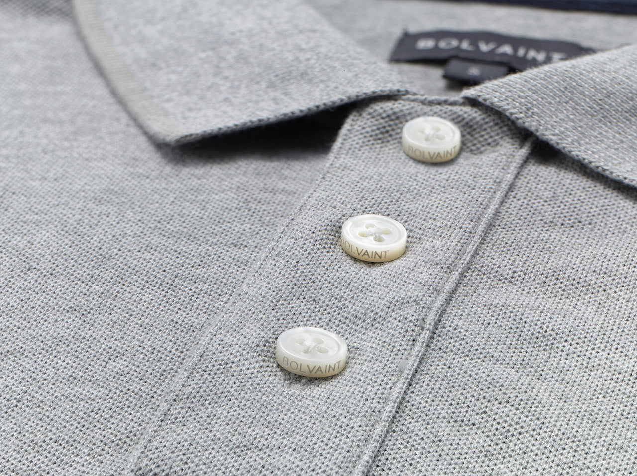 Abreu Polo Shirt in Ocean Grey – Bolvaint – Paris