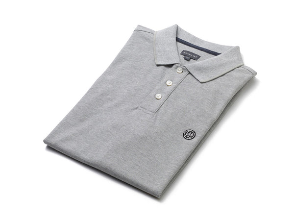 Abreu Polo Shirt in Ocean Grey