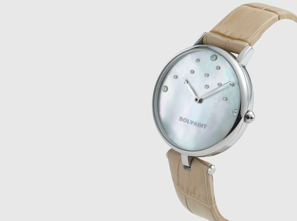 Nu’utea Mother-of-Pearl Ladies’ Watch -  Ivorie Beige